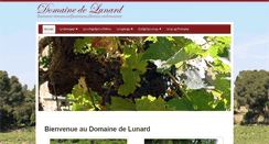 Desktop Screenshot of domainedelunard.com