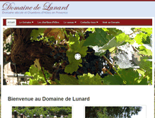 Tablet Screenshot of domainedelunard.com